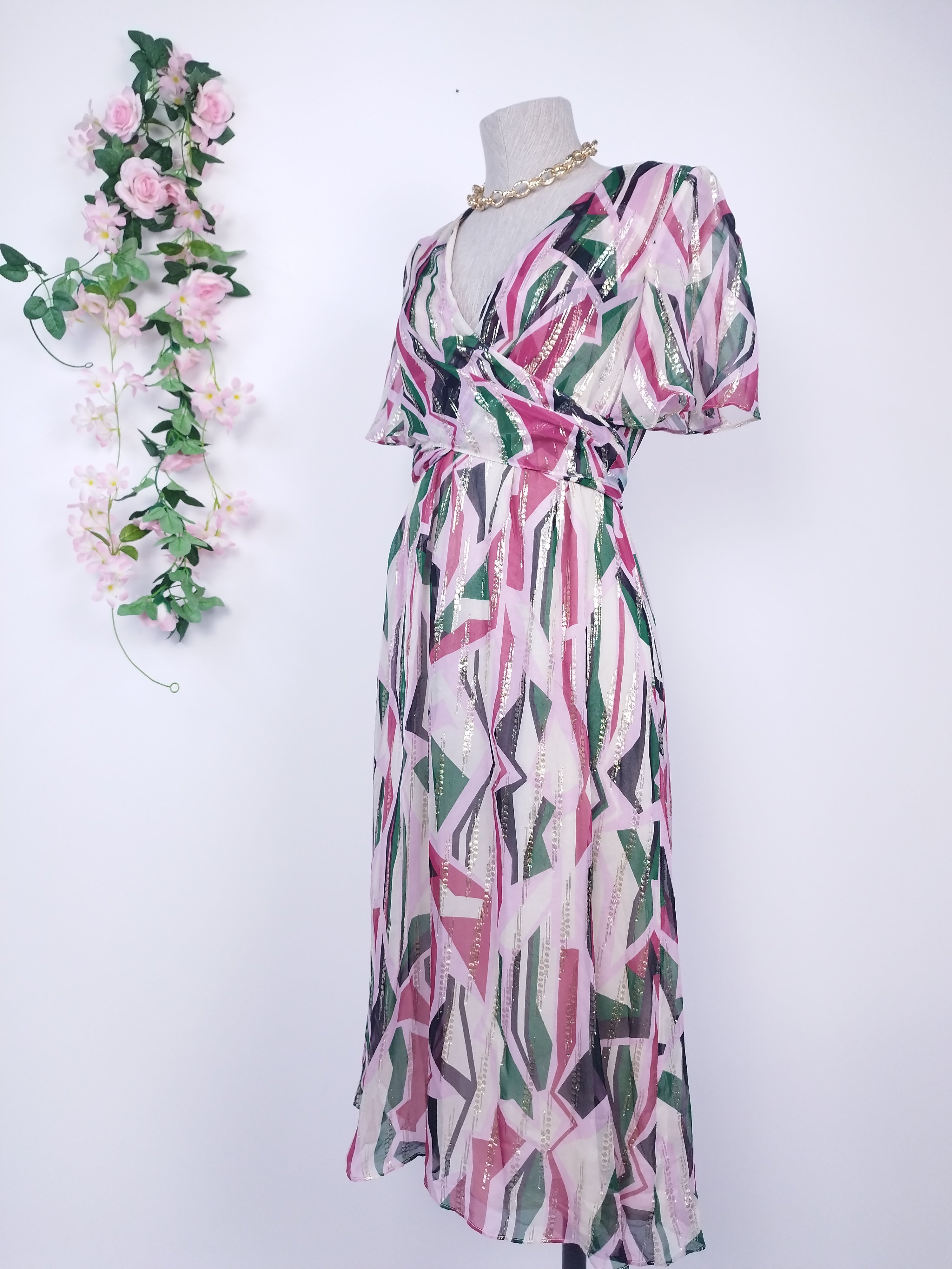 Robe de soirée longue portefeuille BA &amp; SH