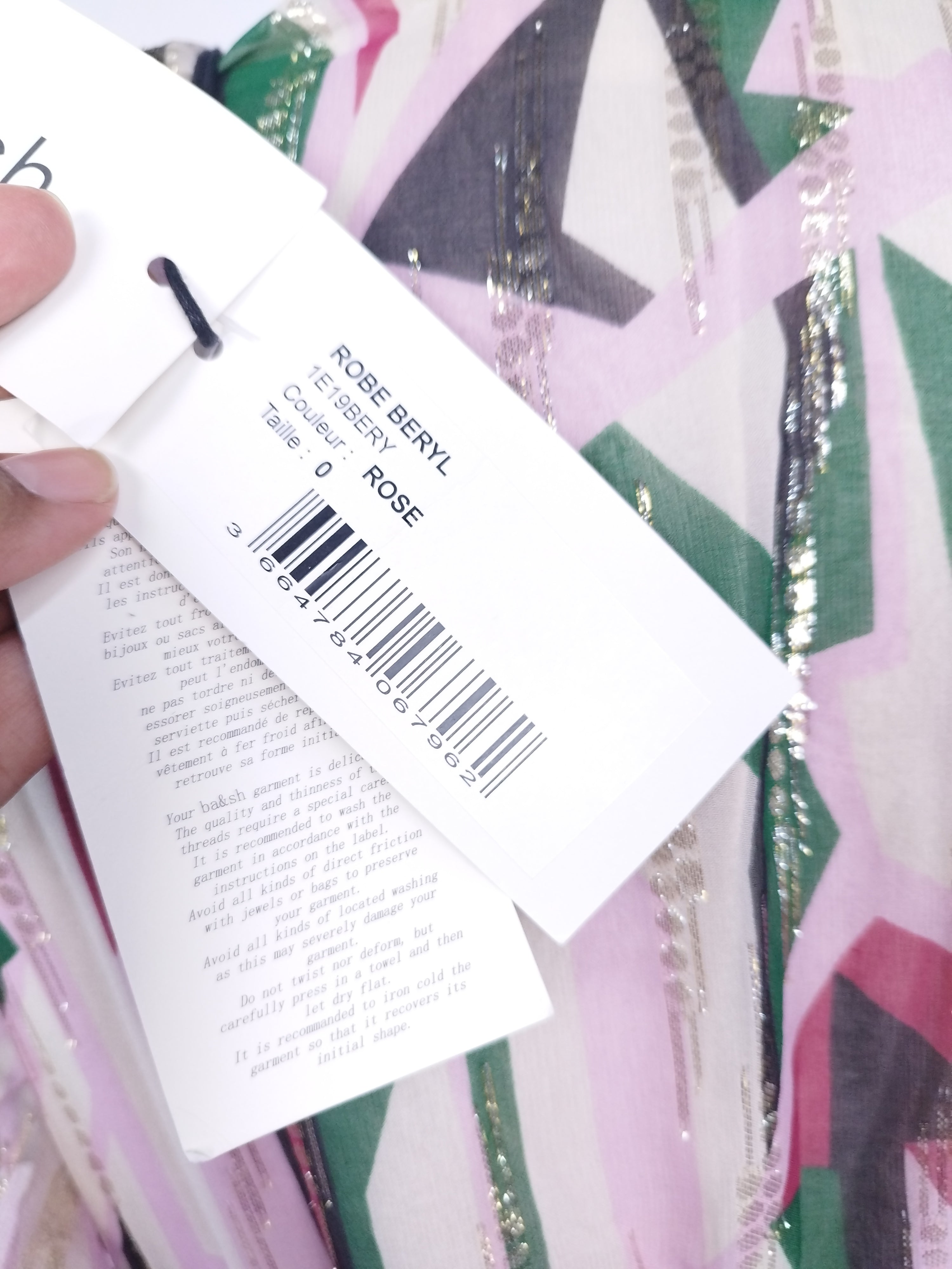 Robe de soirée longue portefeuille BA &amp; SH