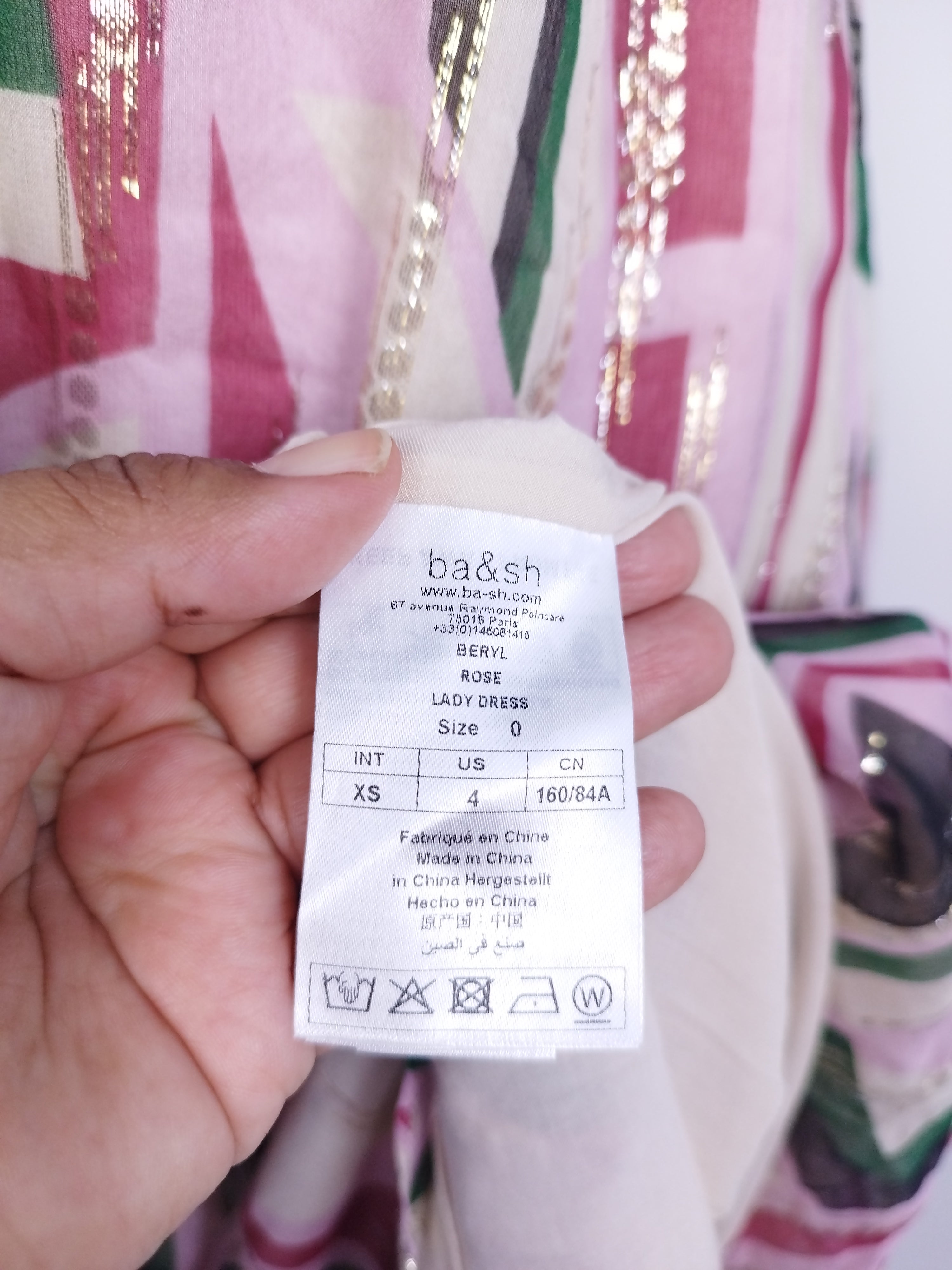 Robe de soirée longue portefeuille BA &amp; SH