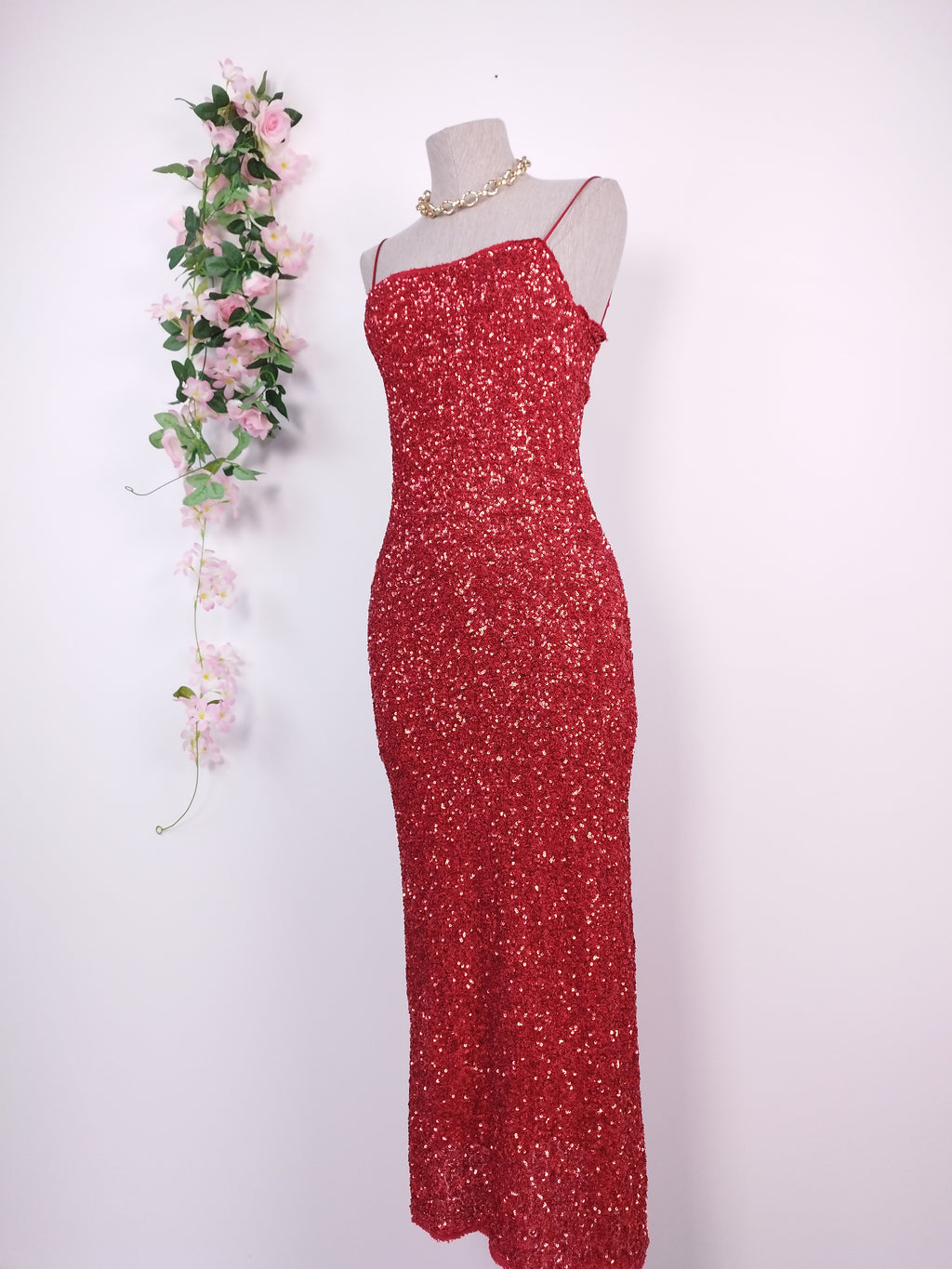 Vestido ZARA Midi Fiesta Lencero Lentejuelas