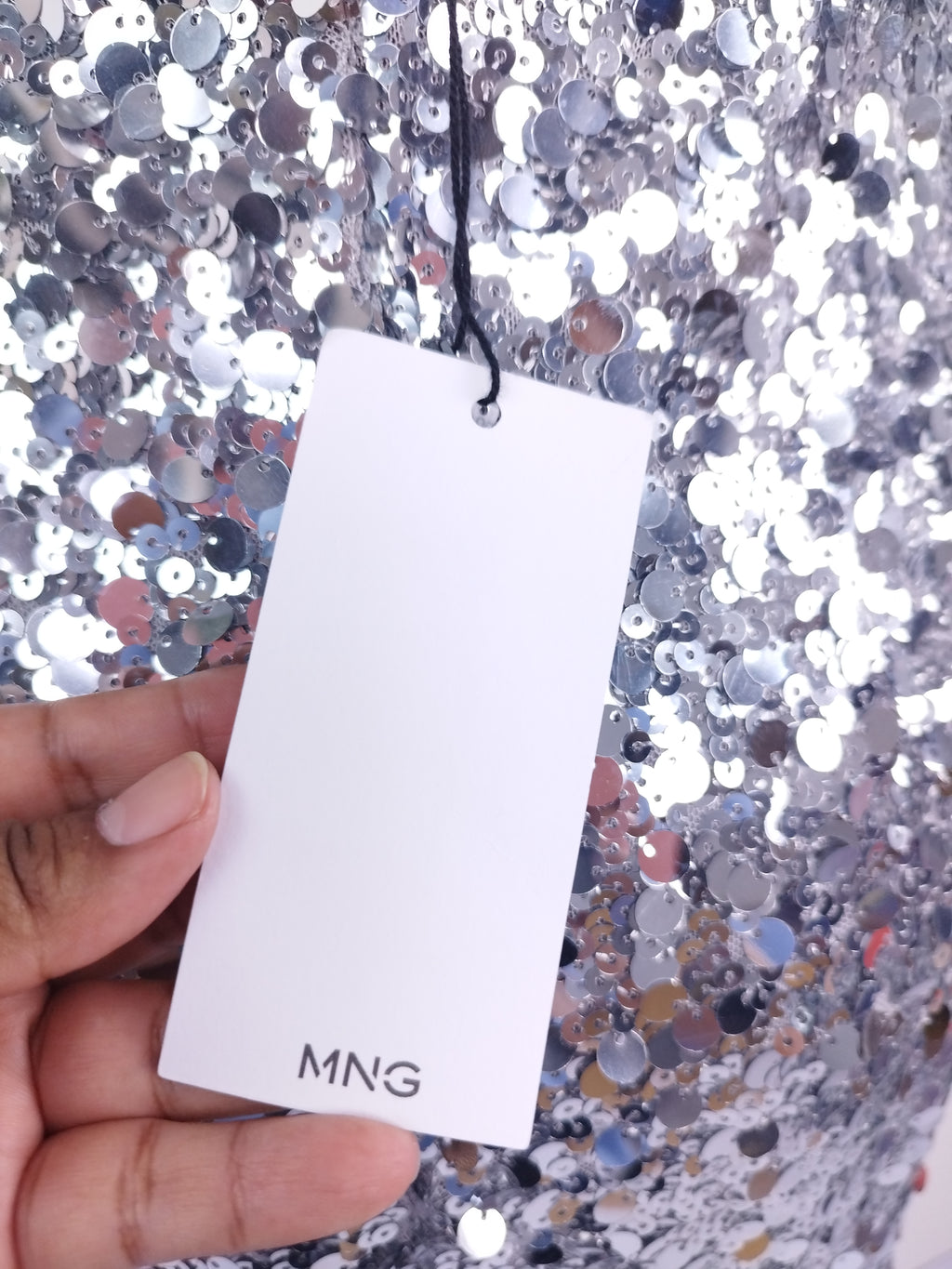 Jupe midi à sequins MANGO pour les fêtes