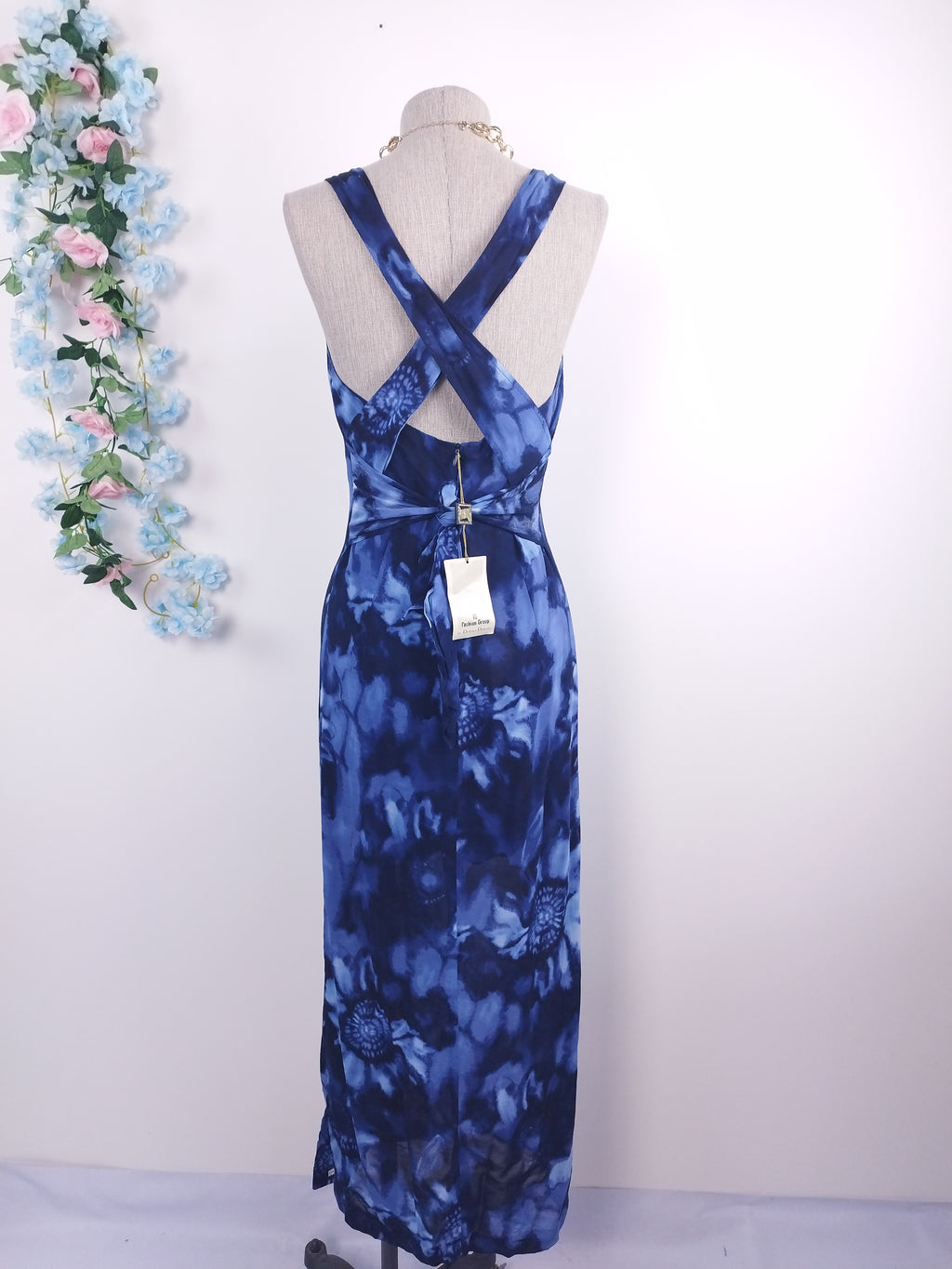 Robe midi longue d'été vintage années 90