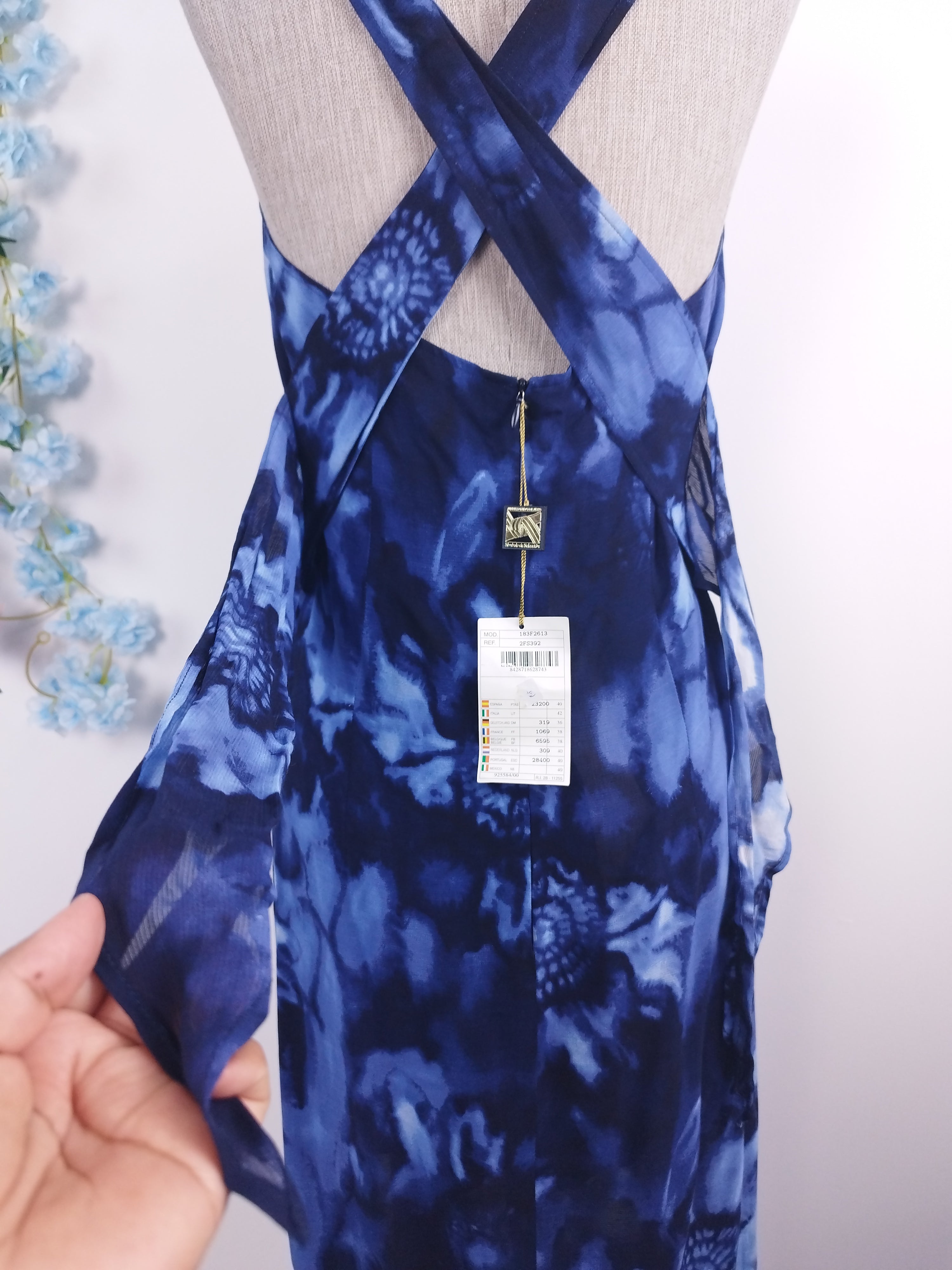 Robe midi longue d'été vintage années 90