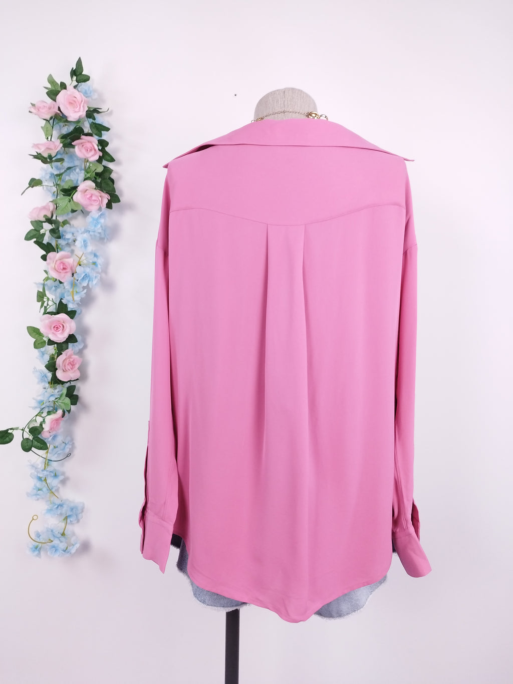 THÉORIE Chemisier à manches longues et bretelles