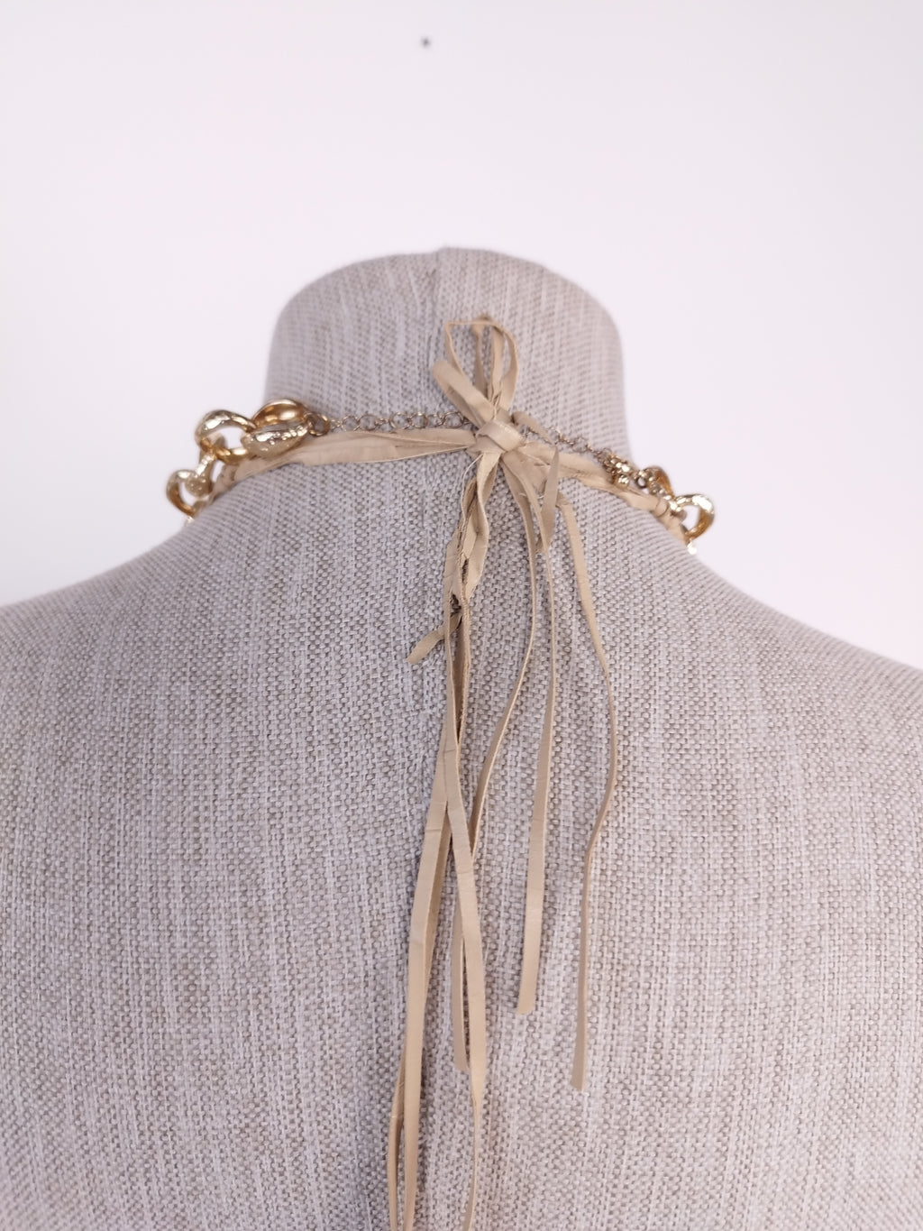 White Y2K gold sequin dress — Made in Italy halter midi