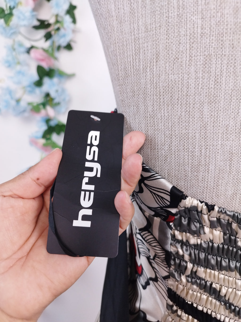 Vintage 2000s Y2K Maxi Dress — V-Neck, Rose Detail & Satin Print